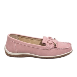Pink frynser med ballerina -mokasiner MDM126 lyserød