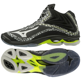 Mizuno Wave Lightning Z6 Mid M V1GA200698 volleyballsko sort sort