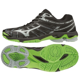 Mizuno Wave Voltage M V1GA196037 volleyballsko flerfarvet sort