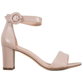 Evento Klassiske højhælede sandaler beige