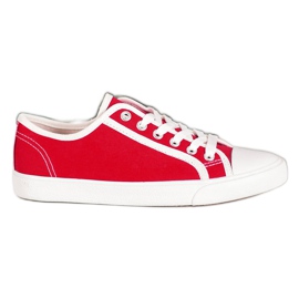 SHELOVET Røde sneakers