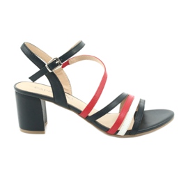 Caprice sandaler damesko 28304 hvid rød marine blå