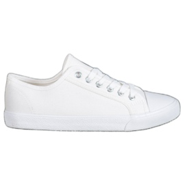 SHELOVET Hvide sneakers