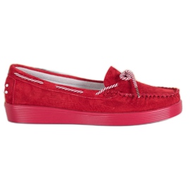 Filippo Klassiske læder loafers rød