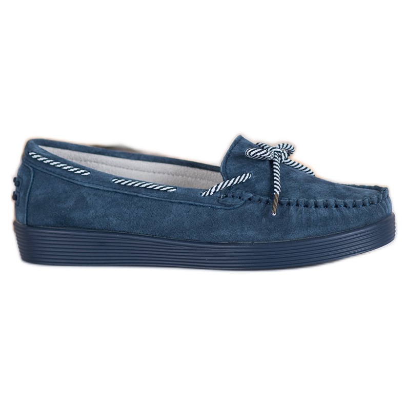 Filippo Klassiske læder loafers blå