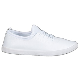 SHELOVET Lette sneakers med Eco Leather hvid