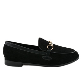 Sorte mokasiner fra ballerinas JN57