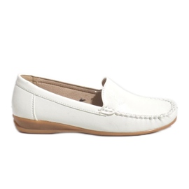 Hvide kile loafers 8-01