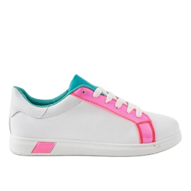 Hvide sneakers W-3116 lyserød