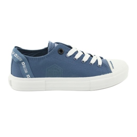 Big Star Denim sneakers med snøre FF274211 blå