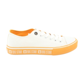 Big Star FF274234 sneakers med gul sål, hvid