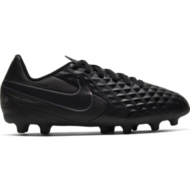 Nike Tiempo Legend 8 Club FG / MG Jr AT5881-010 fodboldsko sort sort