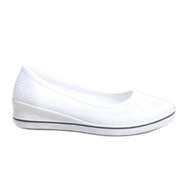 Hvide sneakers på kilehælen 1145-Y