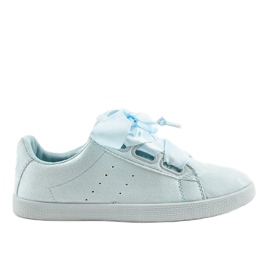 Blå ruskind sneakers AM-8105