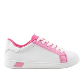 Hvide sneakers W-3116 lyserød