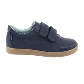 Drengesko med velcro Mazurek 1235, marineblå