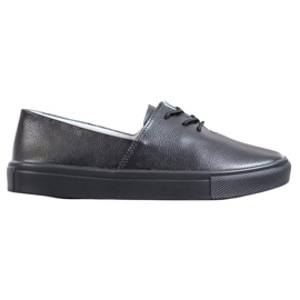 Filippo Stilfulde læder sneakers sort