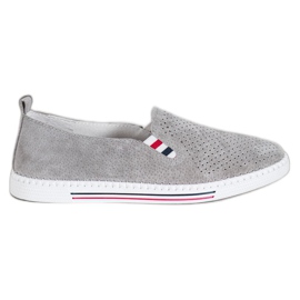 Filippo Grå læder sneakers