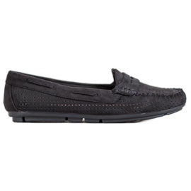 Clowse Tekstil loafers sort