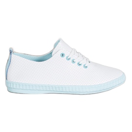 SHELOVET Let openwork sneakers hvid
