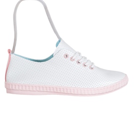 SHELOVET Let openwork sneakers hvid