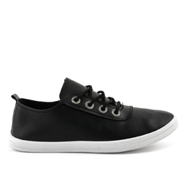 Sorte klassiske sneakers W9786-1