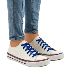 Klassiske hvide lave sneakers W03