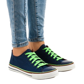 Klassiske marineblå sneakers W03 marine blå
