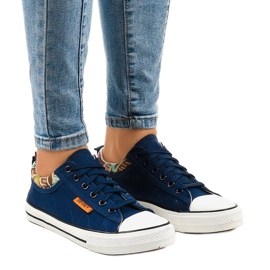Klassiske marineblå sneakers W11 marine blå