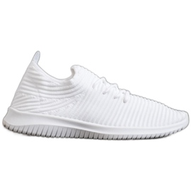 SHELOVET Tekstil Slip-On sko hvid