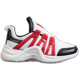SHELOVET Behagelige mode sneakers hvid flerfarvet