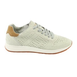 American Club AA04 sportssko i læder beige