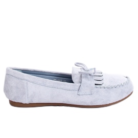 Dame klassiske blå loafers 77-202 Blå