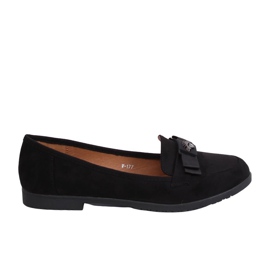 Sorte kvinders loafers W-177 Sort