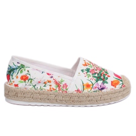 Blomster espadriller til kvinder JH91P Hvid flerfarvet
