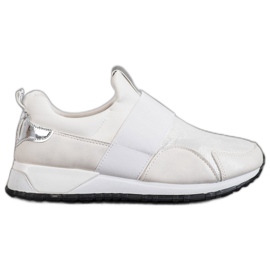 SHELOVET Slip-on sko på platformen hvid