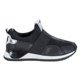 SHELOVET Slip-on sko på platformen sort