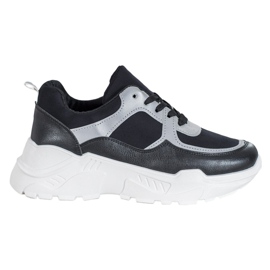 SHELOVET Klassiske sorte sneakers