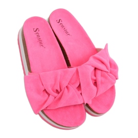 Kvinders pink hjemmesko SS116P Fushia lyserød