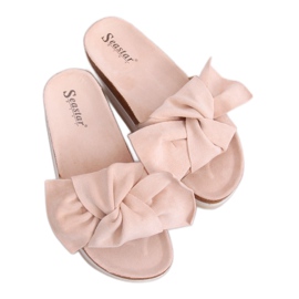 Beige tøfler til kvinder SS116P Beige