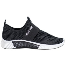 SHELOVET Slip-on mode sko sort