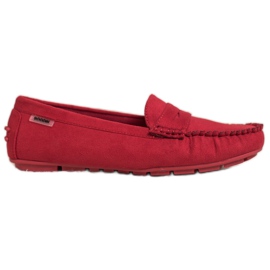 Goodin Klassiske tekstil loafers rød