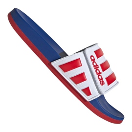 Adidas Adilette Comfort Adj M EG1346 hjemmesko hvid rød blå