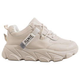 Bella Paris Snøre i Beige sneakers