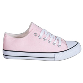 SDS Tekstil sneakers lyserød