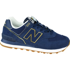 New Balance W WL574SOC sko marine blå