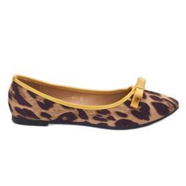Leopard loafers ballerinaer HH17 brun