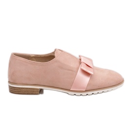 Lyserøde slip-on sko med sløjfe 1284-20