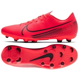 Nike Mercurial Vapor 13 Club Fg Mg M AT7968-606 fodboldsko flerfarvet appelsiner og røde