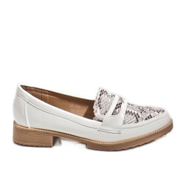Hvide dyr ballerinas loafers 20-339MO
